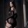 Woman wearing meiyoujia sensual couple lingerie set - playful no-remove bedroom sleepwear, showcasing luxury intimate wear wi...