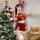 Sexy christmas-themed lingerie set featuring reindeer antlers and candy cane accents, perfect for festive occasions. limited ...