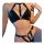 Midnight temptation pvc bondage corset - sexy queen latex costume outfit with halter neck and chain details