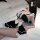 Mingjun sexy role play lingerie set - sheer backless maid costume for women, multi-piece outfit with lace & mesh