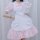 Miracle nikki cosplay maid dress - sweet lolita travel collection outfit for women, featuring a charming pink dress with ruff...