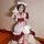 Miracle nikki cosplay maid dress - japanese soft lolita anime dress for women, plus size costume set featuring a charming red...