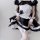 Miracle nikki maid costume dress - lolita cosplay outfit for women & crossplay enthusiasts, featuring black and white ruffled...