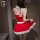 Misty romance christmas lingerie set featuring a cute fuzzy sexy slip dress with matching nightwear, perfect for holiday part...
