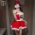 Misty romance christmas lingerie set featuring a cute fuzzy sexy slip dress with matching nightwear, perfect for holiday part...