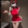 Sexy christmas uniform featuring misty romance lingerie set, new chinese style qipao for couples, pure & tempting holiday out...