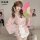 Elegant japanese-inspired kimono-style maid sleepwear dress featuring floral prints, perfect for spring.