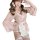 Elegant japanese-inspired kimono-style maid sleepwear dress featuring floral print, soft fabric, and delicate lace details.