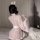 Mizhilan sexy lingerie bunny maid costume - japanese kawaii pure-temptation kimono robe with rabbit print