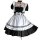 Moon mist plus size japanese maid costume - cute student lolita servant dress set for cosplay & anime fans