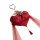 Muroa ancient-chic silk doudou sleepwear featuring elegant red fabric with floral embroidery and sheer tassels, perfect for p...