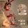 Sexy bunny lingerie set with red bow and rabbit ears, perfect for small bust, elegant design