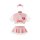 Sexy nurse costume set featuring a lactation-style crop top with a red cross emblem and a cheeky mini skirt, perfect for role...