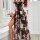 V-neck backless lace sleep set featuring sexy mesh print camisole and matching shorts, perfect for women seeking elegant desi...