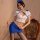 Sailor-themed lingerie set featuring a sailor top with blue accents and matching skirt, perfect for role play outfits.