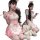 Night fragrance maid costume - cute anime cat girl lolita cosplay outfit for women featuring a charming pink dress with ruffl...