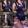 Sexy night patrol officer lingerie set with sheer zip-front uniform, garter belt, and fishnet gloves for playful roleplay.