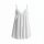 White lace-trimmed sleep dress with sheer fabric, open-crotch design, and cheek-revealing cut for sensual lingerie appeal.