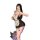 Night-silk seductive lingerie set featuring lace trim, maid cosplay outfit with stockings and floral accents for pure allure ...