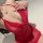 Seductive sheer red bodysuit with delicate neck tie design, perfect for intimate wear. elegant and pure temptation style.