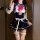 Seductive night-su lingerie set featuring a sailor uniform design with a red bow, white accents, and lace stockings for role ...