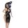 Sexy black lace nightwear set featuring deep cups and tie details, perfect for couples seeking passionate intimacy with a cla...