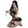 Sexy night-ting beauty cat-ear maid costume with open-crotch design for seductive play, featuring lace details and fishnet st...