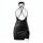 Black mesh halter bodycon mini dress with lace-up back and chain detail, perfect for seductive date night outfits.