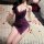 Seductive nightsi nightse velvet deep v lingerie set featuring lace cross-back design, perfect for intimate moments.
