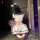 Woman kneeling in nightsiren sweet-spicy sailor uniform set — white mini skirt lingerie with navy trim, fluffy ears, and bare...