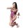 Woman in purple lace sleepwear set taking selfie with phone and wine glass. nightsiyese stylish matching pajama set.