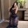 Nightsiyese lace cami dress - seductive pure-yu sleepwear, featuring intricate lace design, side-slit cut, perfect for women ...
