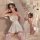 Sexy nurse costume lingerie set for women – pure & tempting role play sleep dress with no-undress design, white with pink tri...