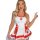Sexy nurse costume with red accents, perfect for role play outfits or seductive sleepwear. ideal for couples looking for naug...