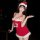 Sexy santa-themed velvet sleep dress with festive hat, perfect for new year eve role play and holiday celebrations.