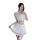 A stylish white sailor uniform set featuring a crop top and pleated skirt, perfect for a playful and feminine look.