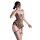 Sexy leopard print lace bodysuit with garter belt, no-remove design for all-in-one sleepwear comfort