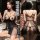 Woman modeling passion midnight lace sleep set: sheer black mesh babydoll with open-crotch design and adjustable straps.