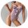 Woman wearing a pink leopard print bodysuit with bow-tie front details, perfect for parties and club outings.