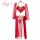 Pinxian ancient chinese bodice skirt set - hanfu-inspired lingerie for couples, seductive flower queen costume with heart-tri...