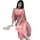 A woman models a pinxian original chinese-inspired lingerie set featuring a cherry blossom design, perfect for role play slee...
