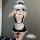 Playful maid costume for women featuring sheer lace design, elegant white apron, and charming details. perfect for adding a t...