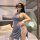 Sexy side-slit cheongsam costume with eye mask, perfect for roleplay or seductive sleepwear. ideal for women seeking allure a...