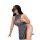 Sexy side-slit cheongsam costume with masquerade mask, perfect for roleplay outfits and seductive sleepwear.