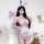 Sexy maid outfit featuring bunny girl costume with removable accessories, perfect for cosplay and role play.