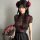 Plus size chinese style cheongsam lingerie set - retro maid dress with apron, busty pure & tempting two-piece outfit.