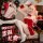 A festive-themed christmas lingerie set featuring a velvet reindeer bralette and backless sleep dress, perfect for holiday pa...