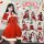 Sexy christmas outfit set featuring festive bunny costume and holiday-themed lingerie, perfect for new years eve celebrations...
