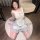A plus-size model showcases a cute maid outfit featuring a sweet girlie pettiskirt, cupcake skirt, and charming design detail...