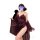 A woman poses wearing a plus-size floral velvet bralette sleep set, featuring lace sheer cami and shorts, inspired by chinese...